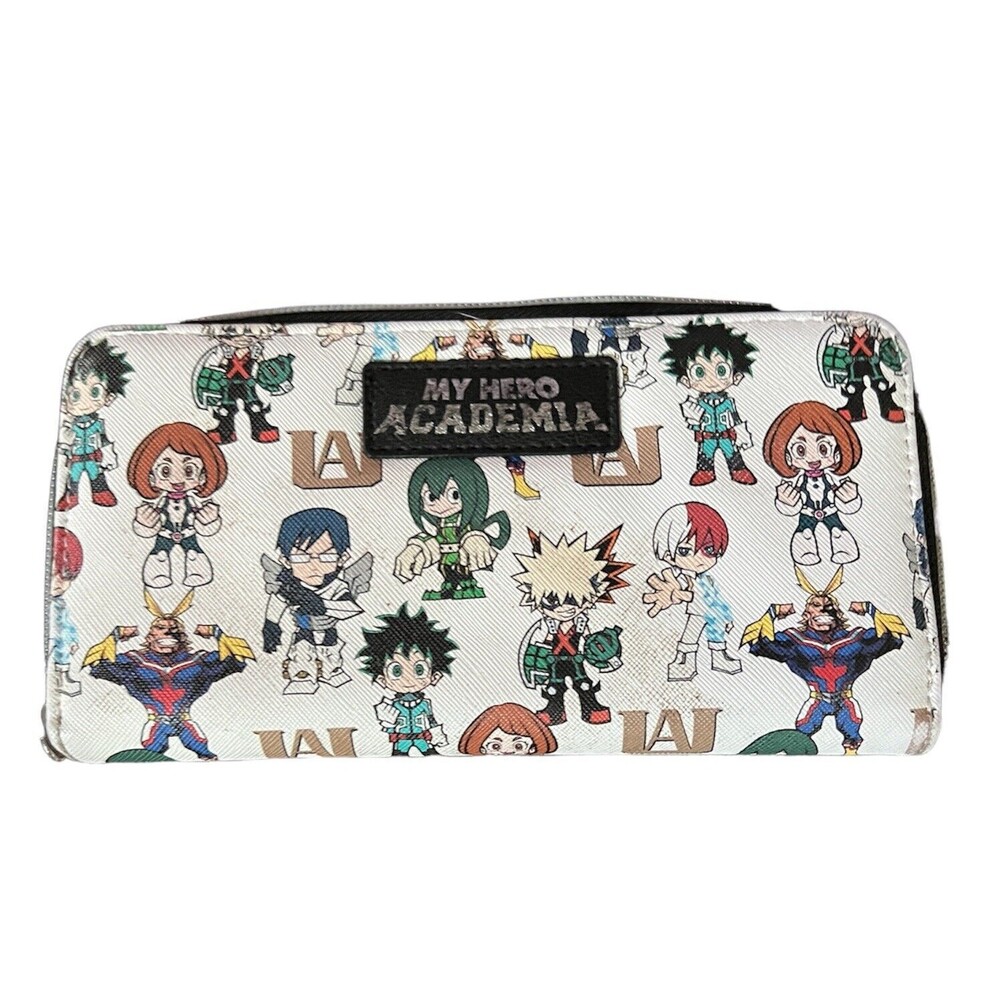 BIOWORLD Funimation My Hero Academia Tech Pocket Wallet White Clutch Card Holder